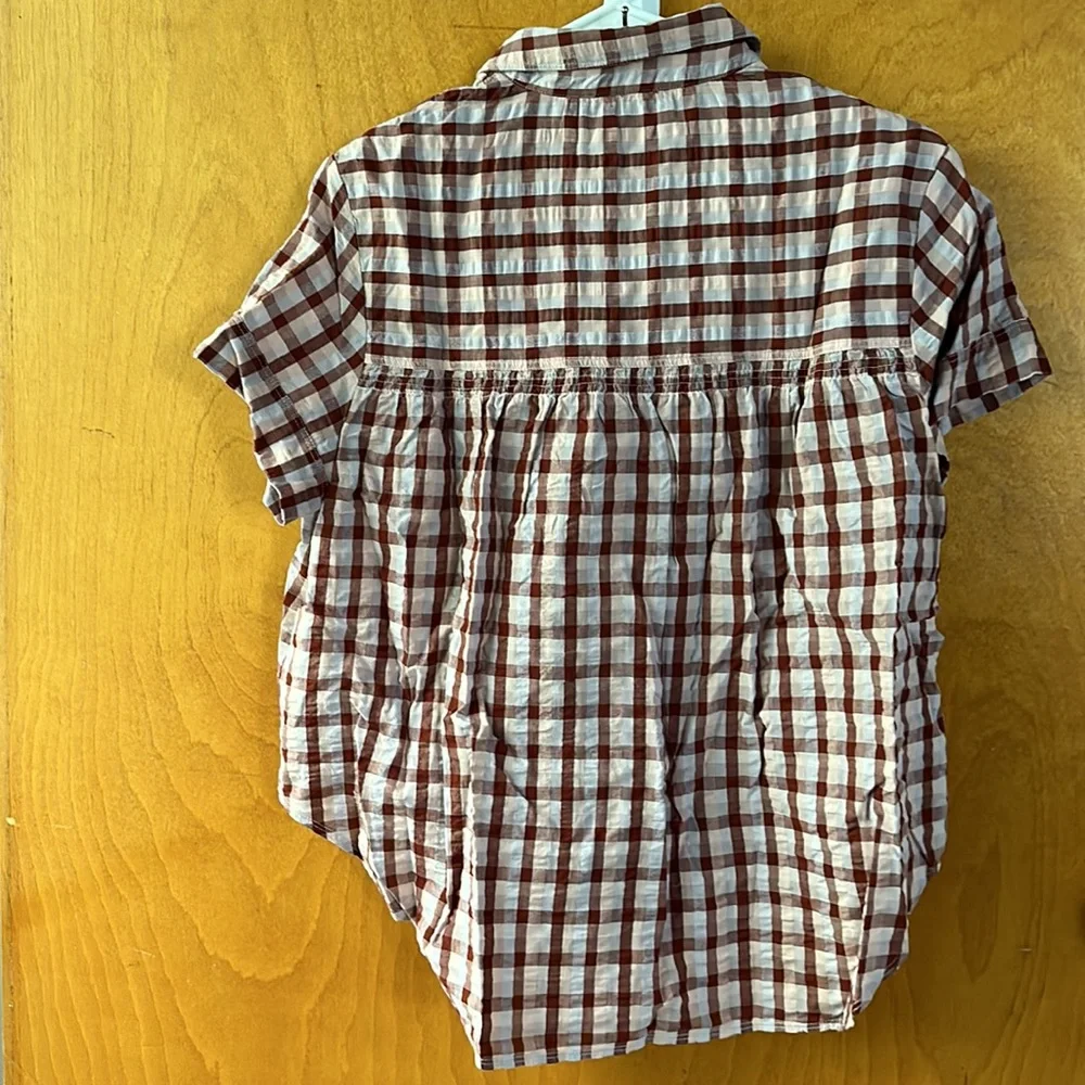NWT Madewell Seersucker Baybrook Shirt in Plaid, Size S - Picture 13 of 16